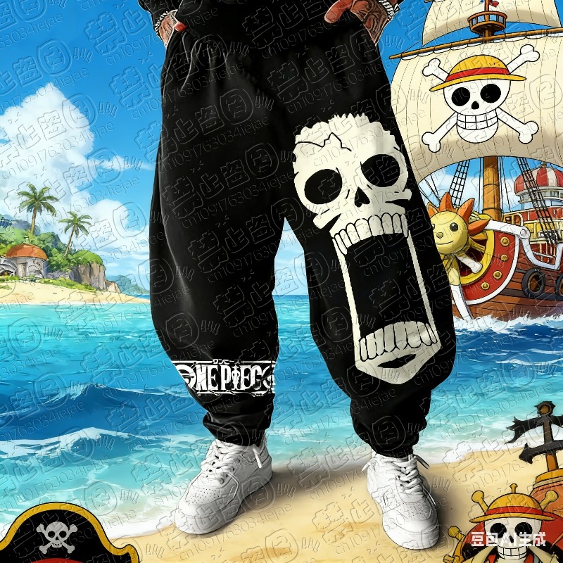Winter Clothing Anime - 2026 One Piece Men's Pants Sportswear