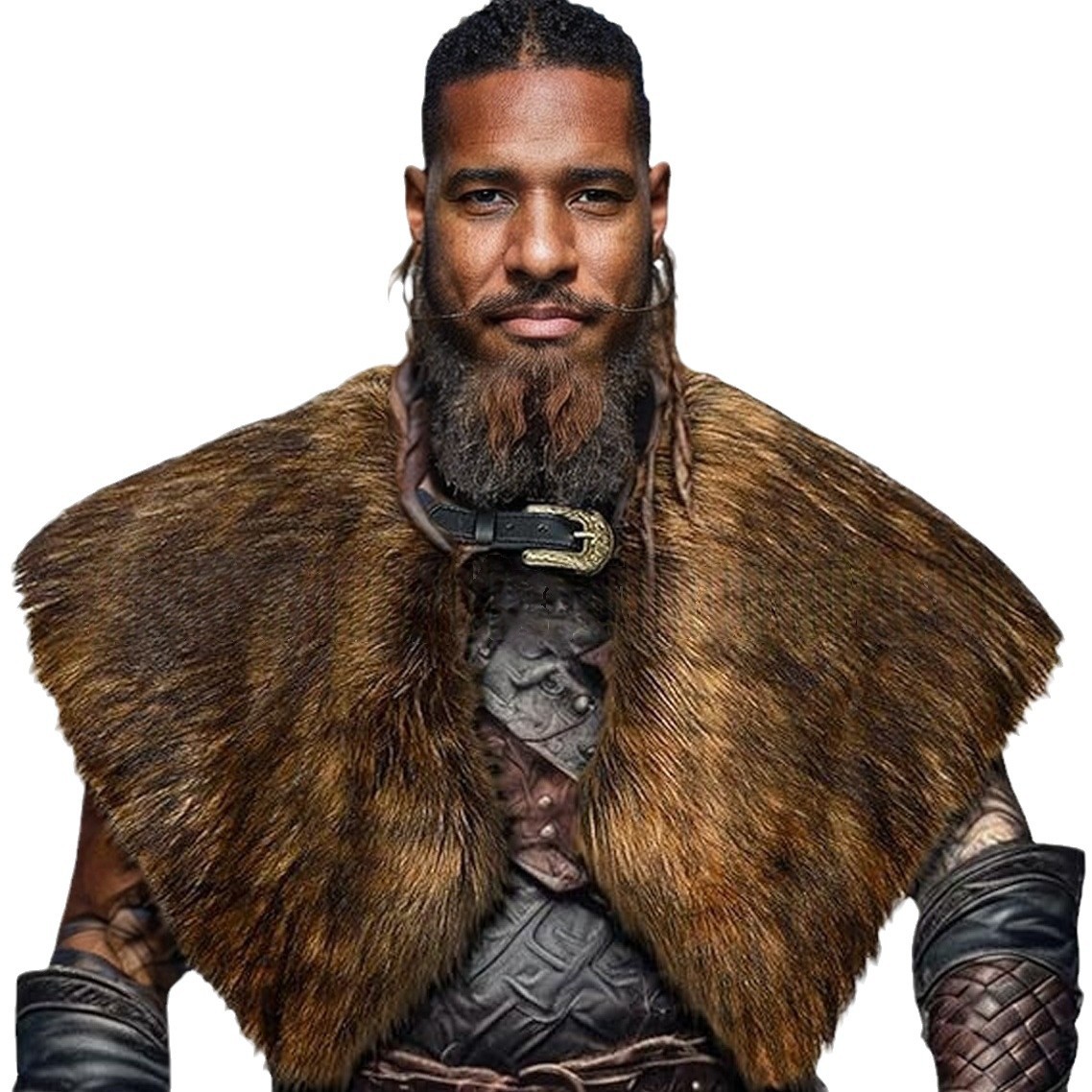 Winter Clothing Accessories - Fur Collar Winter Clothing King Warrior
