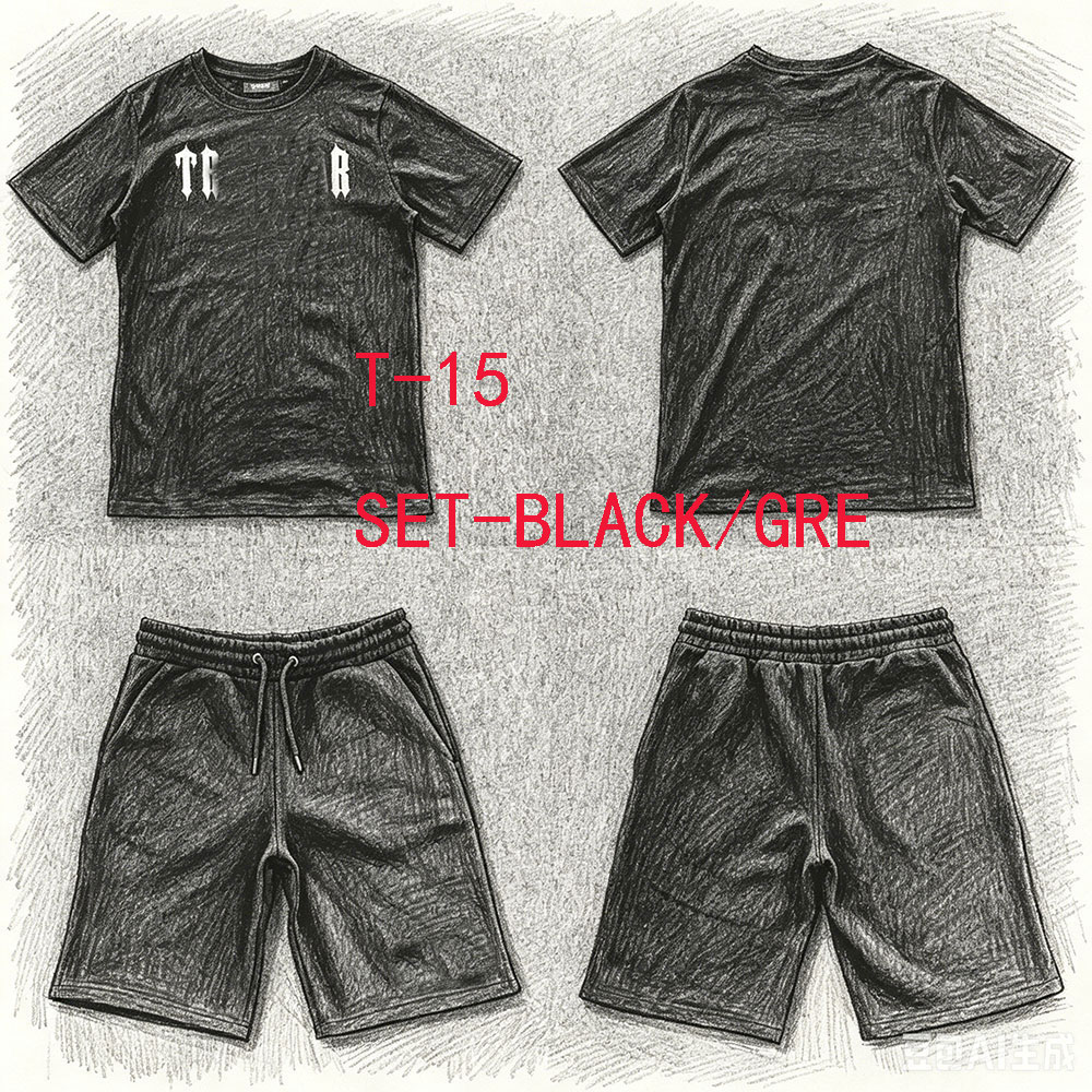 Winter Clothing For Woman - T-15 Short Set Tracksuit Trousers T-shirt