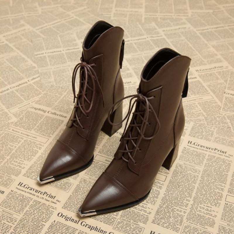 Winter Clothing For Woman - Women's Ankle Boots Fashion Pointed Toe