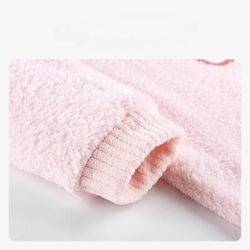 Pink Bowknot Pajamas Long Slee - Winter Clothing For Woman review and price