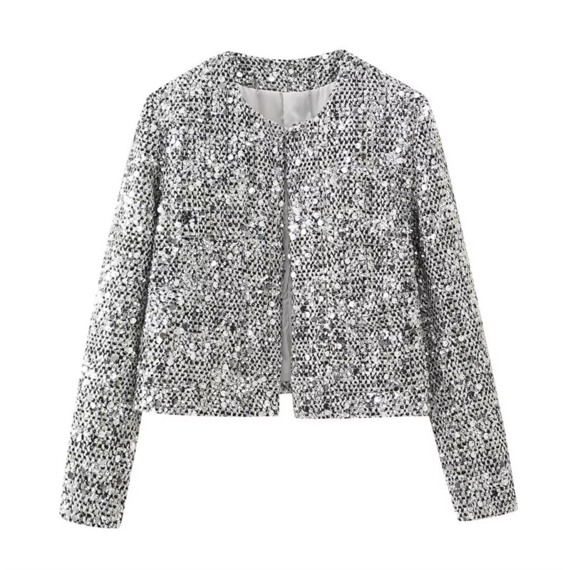 Party Club chic shiny Blazer s - Winter Clothing Dress Up review and price