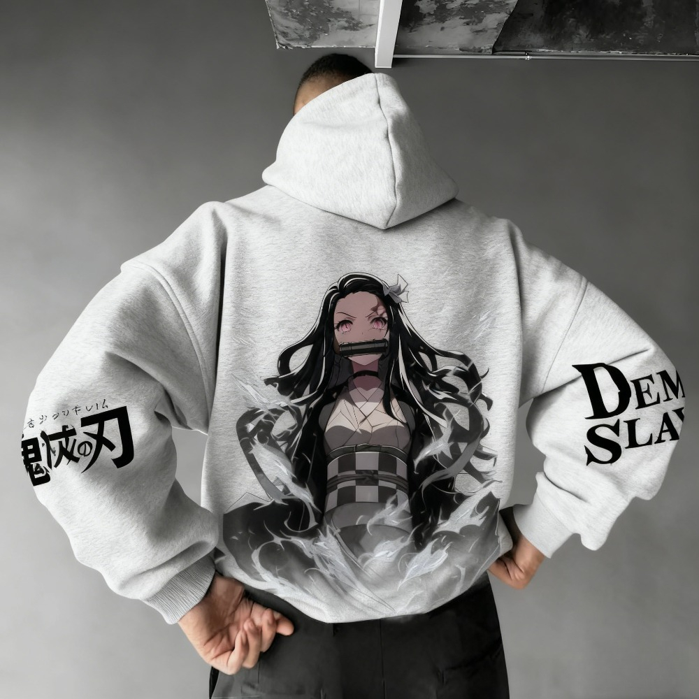 Demon Slayer Men's Hoodie Swea - Winter Clothing Anime review and price