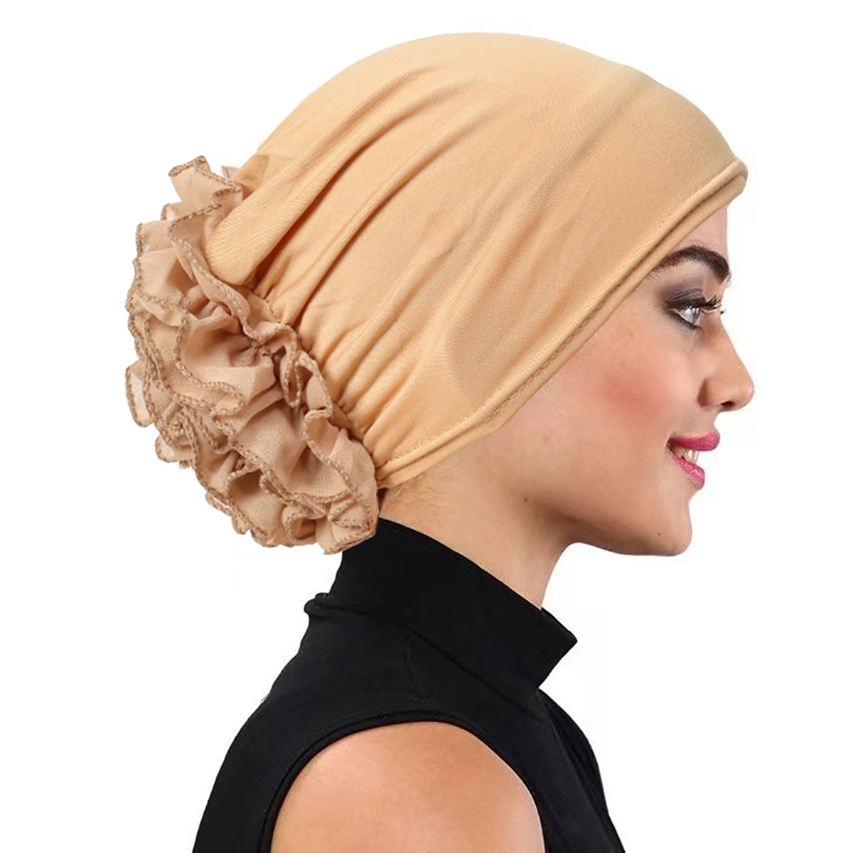Solid Color Flower Decorated W - Winter Clothing Accessories review and price