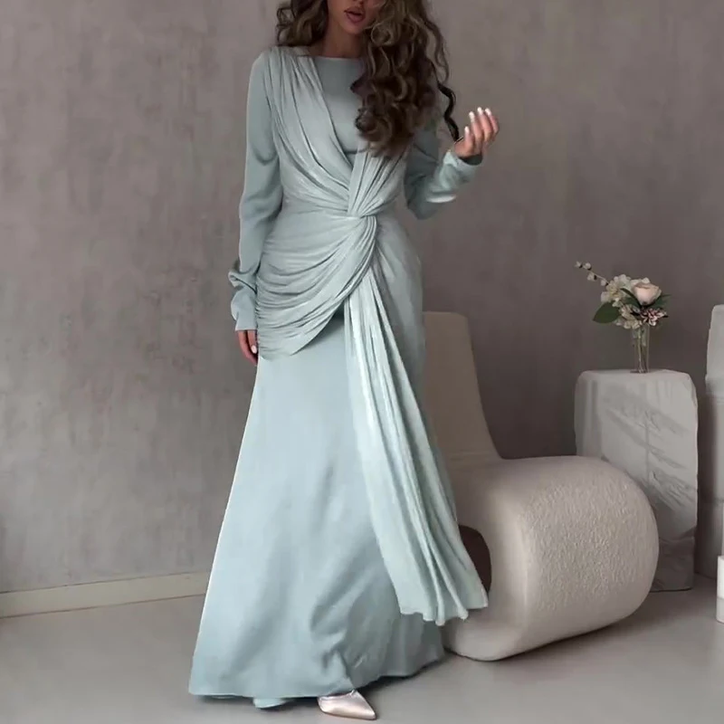Elegant O Neck Fashion Tie-up  - Winter Clothing Dress Up review and price