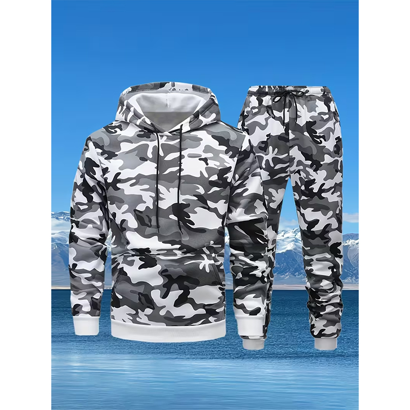 Autumn Camouflage 3D Print Hoo - Winter Clothing For Woman review and price