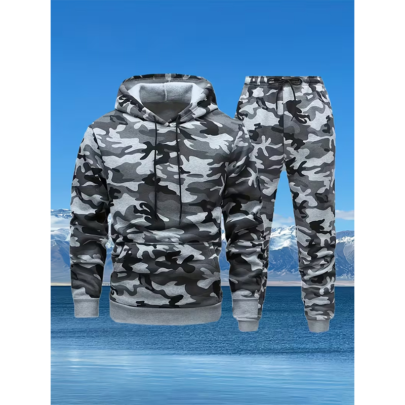 Autumn Camouflage 3D Print Hoo - Winter Clothing For Woman review and price